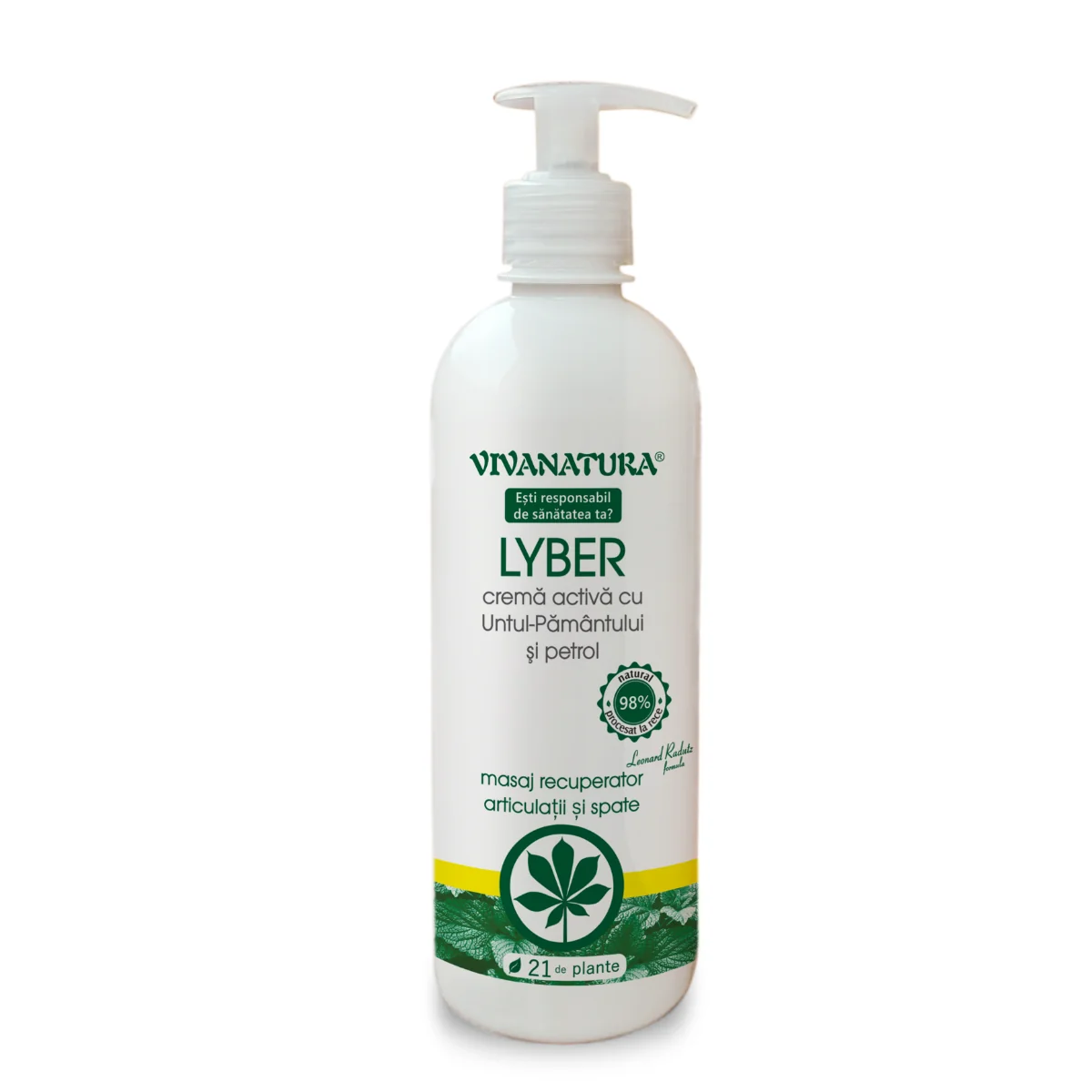 Viva natura lyber crema activa cu untul pamantului si petrol 500ml