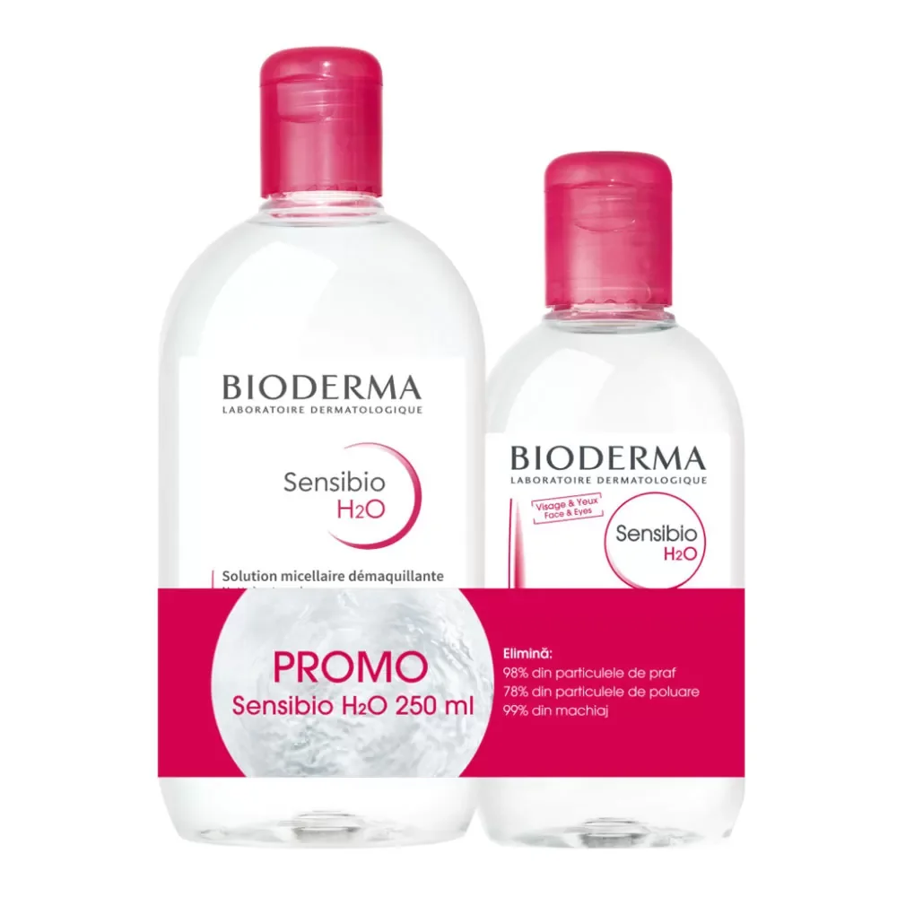 Bio pk sensibio h20 500ml + sensibio h20 250ml - pachet promotional
