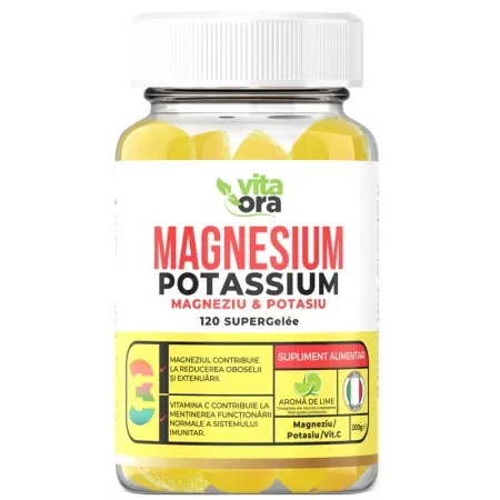Vita ora magnesium potasium complex super gelee aroma lime120 jeleuri Vita Ora