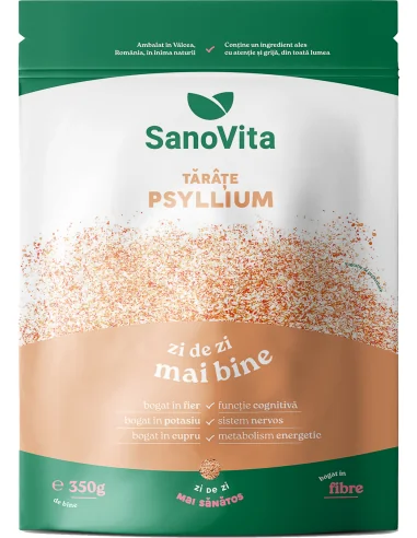 Tarate de psyllium  350g punga zipper  Sano Vita