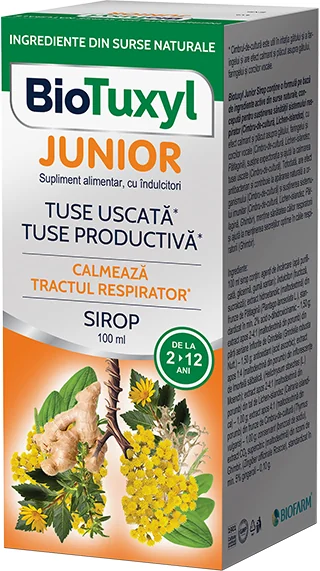 Biotuxyl junior sirop 100ml fl. Biofarm