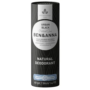 Ben & anna urban black deodorant natural stick 40g