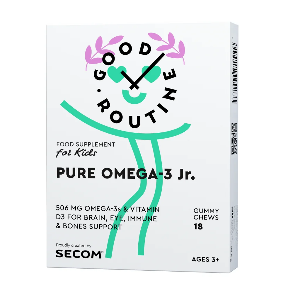 Pure omega 3 jr. 18 jeleuri Secom