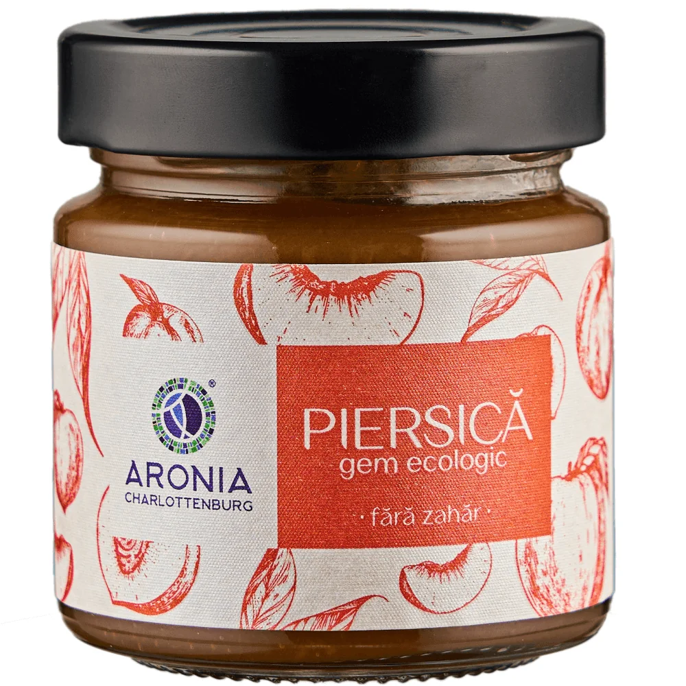 Gem Ecologic de piersici  fara zahar  200 gr. Aronia Charlottenburg
