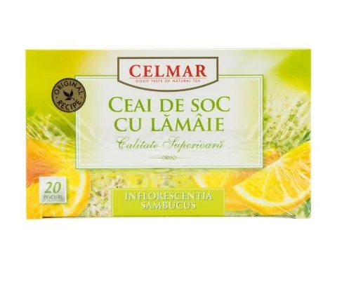 Celmar Ceai soc cu lamaie 20 plicuri