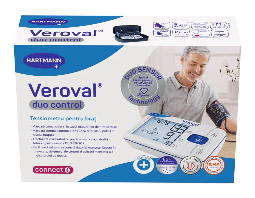 Hartmann Veroval Duo Control Tensiometru brat circumferinta 22-32 cm marimea M