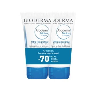Bioderma Atoderm Crema pentru maini si unghii 50 ml 1 + 1 70% din al II lea
