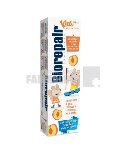 Biorepair Kids Pasta de dinti cu aroma de piersica 0-6 ani 50 ml
