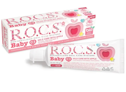 R.O.C.S. pasta de dinti baby mild care with apple 45 g