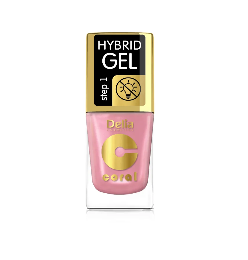 Delia Coral Hybrid Gel Color step 1 Lac unghii 68