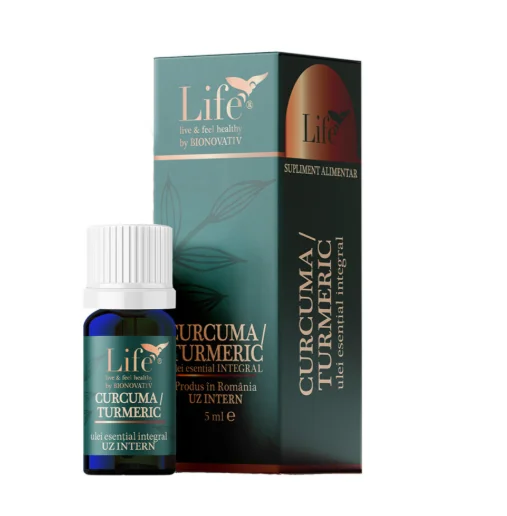 Ulei esential integral de Curcuma -Turmenic 5 ml Bionovativ