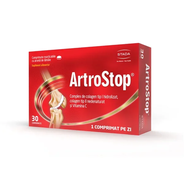 Artrostop cu colagen  30 compr. mast. Stada