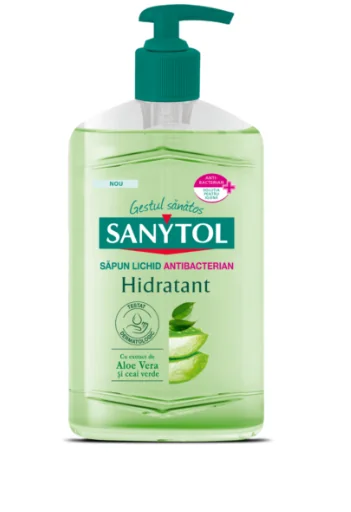 Sanytol Sapun antibacterian hidratant cu aloe si ceai verde 250 ml