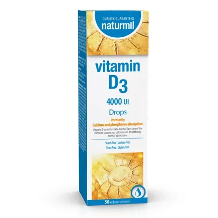 Vitamina  D3 drops  50 ml flacon  Type Nature