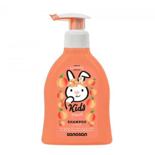 Sanosan kids sampon cu aroma de piersica 200ml Mann&Schroder