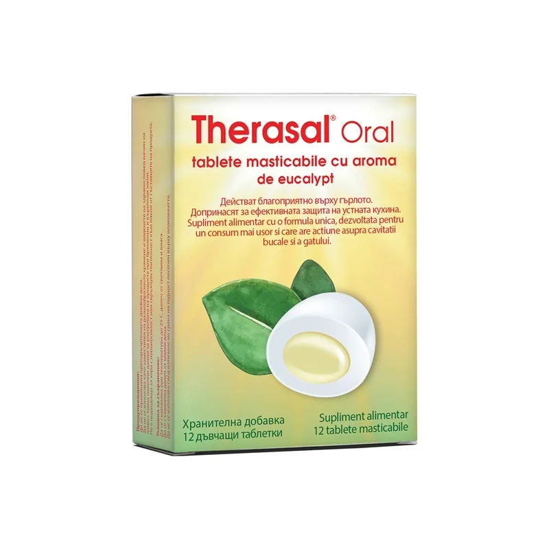 Therasal Oral Eucalypt 12 tablete masticabile, Vedra