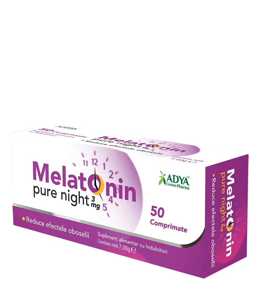 Melatonina Pure Night 3 mg  50 compr. Adya Green Pharma