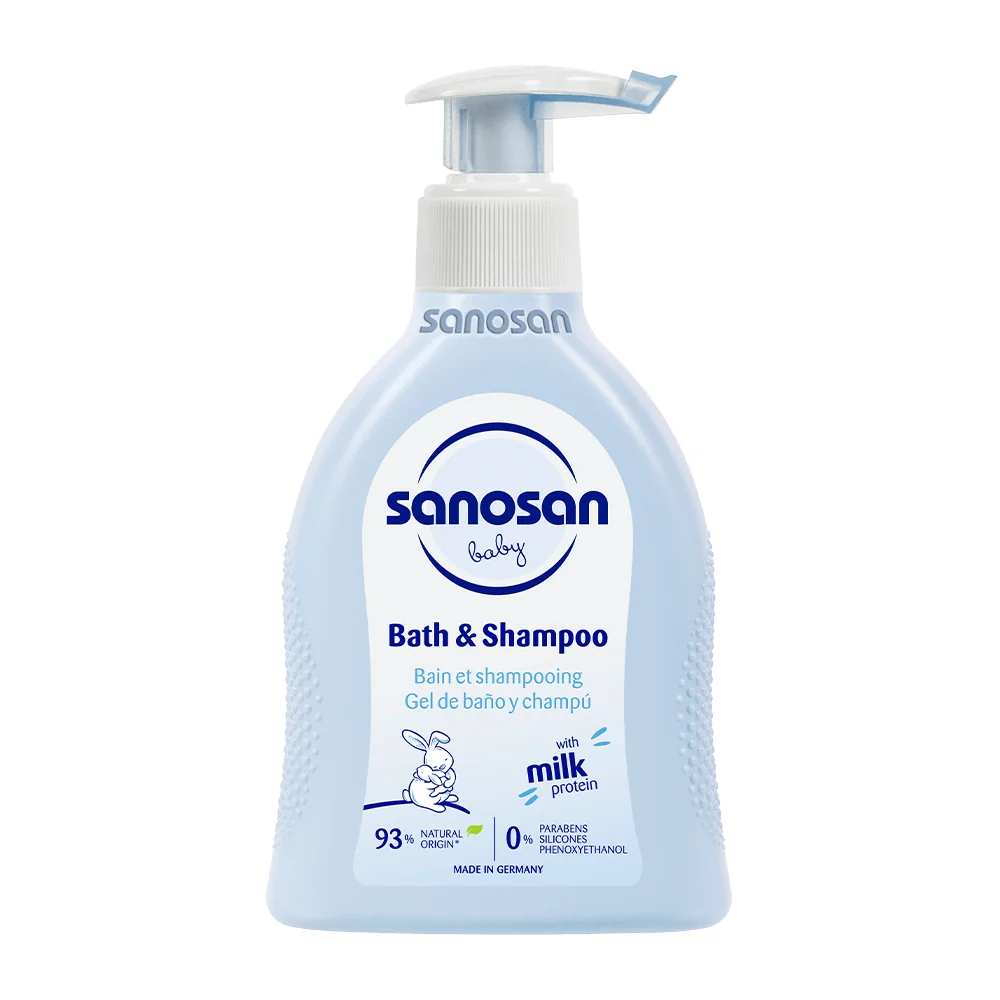 Sanosan Baby gel nutritiv de curatare pentru par si corp 200ml