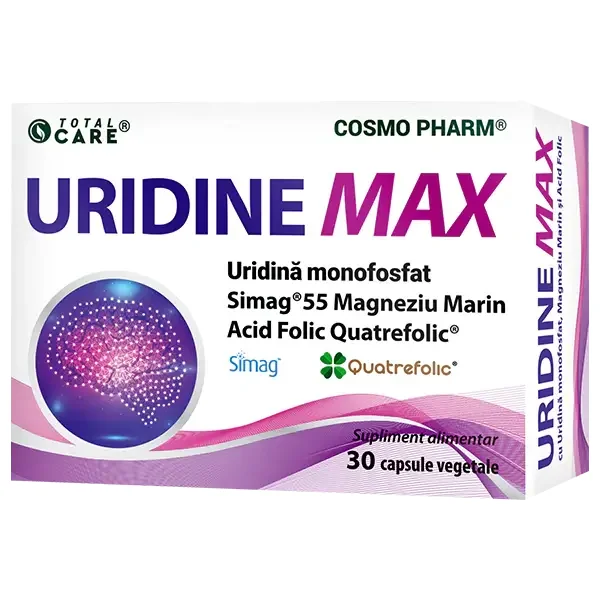 Uridine Max 250mg 30 caps. Total Care