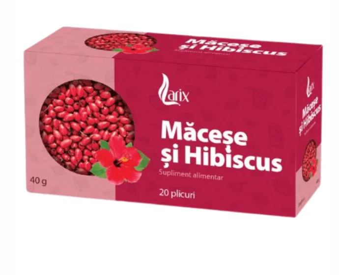 Ceai macese si hibiscus 20 plicuri