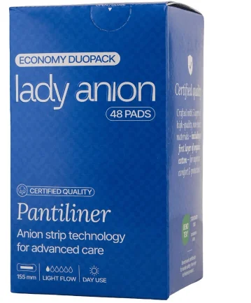 Lady Anion Economy Duo Pack absorbante zilnice 155 mm, 48 buc