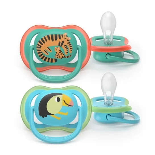 Avent Suzete ultra air jungle 6-18 luni x 2 bucati SCF087/11