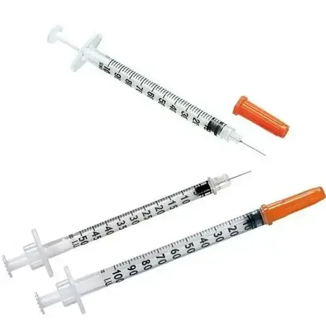 Seringa insulina 1ml cu ac incastrat 29G 0.33 × 13 mm