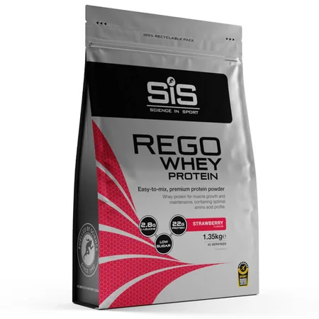Proteina din zer cu aroma de capsuni Sis Rego Whey Protein 1350g
