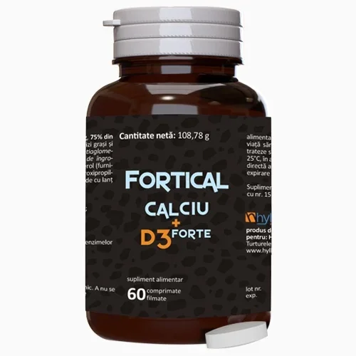Fortifical Calciu + D3 Forte 60 comprimate filmate