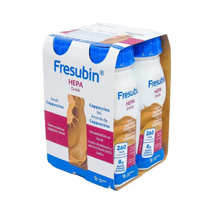 Fresubin Hepa Drink cu aroma de cappucino 4 bucati x 200 ml