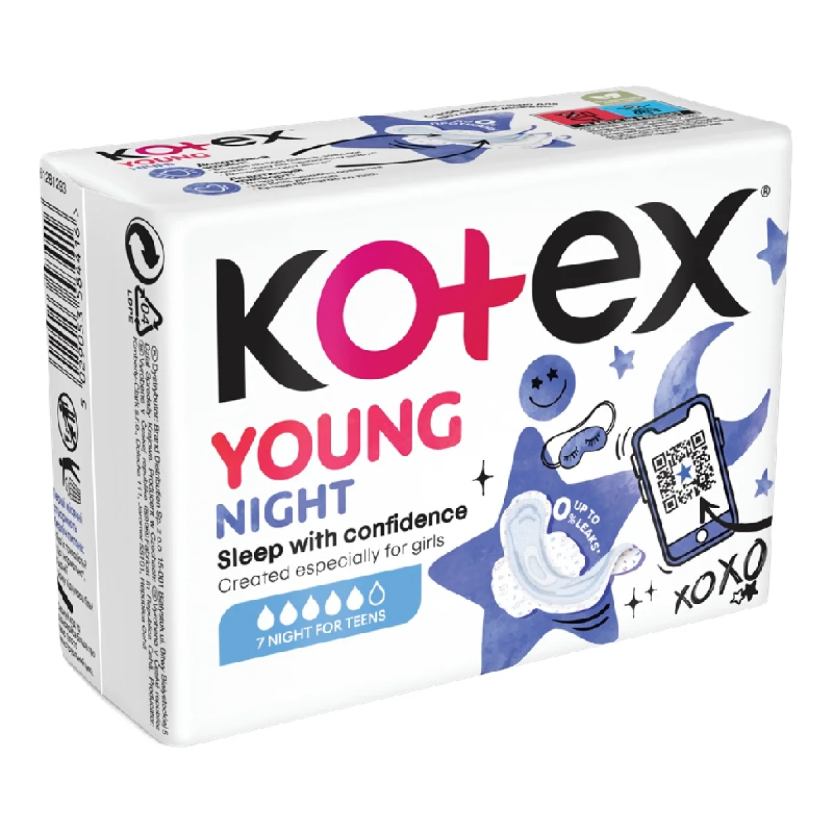 Kotex Young night absorbante de noapte 7buc.