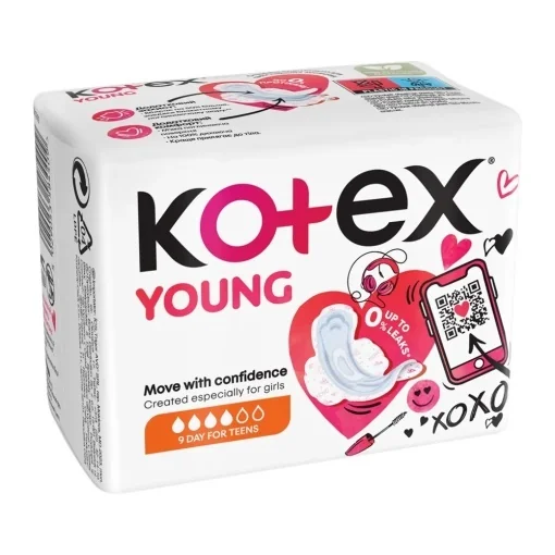 Kotex Young day absorbante de zi 9 buc.