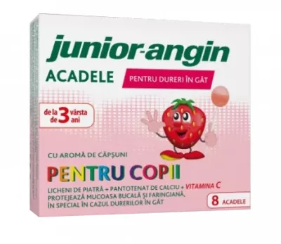 Junior - Angin acadele aroma capsuni 8 bucati