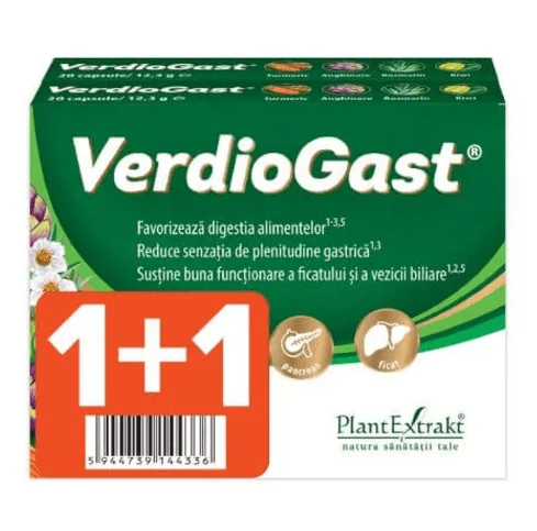 Verdiogast 20 caps. Duopack  Plantextrakt