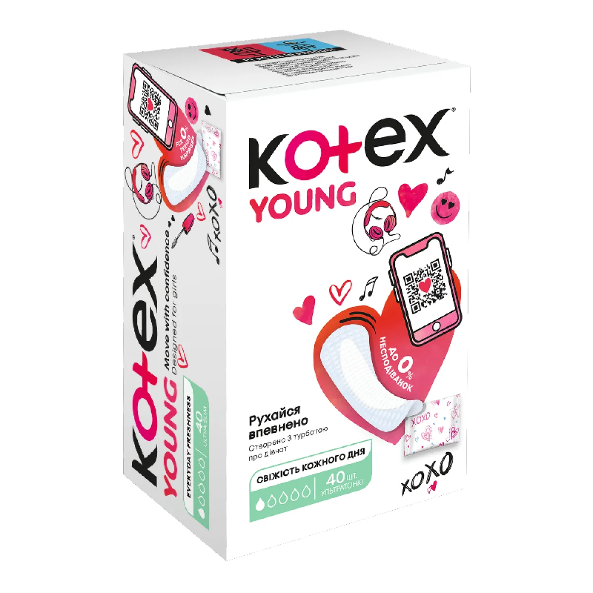 Kotex Young normal absorbante zilnice 40 buc.