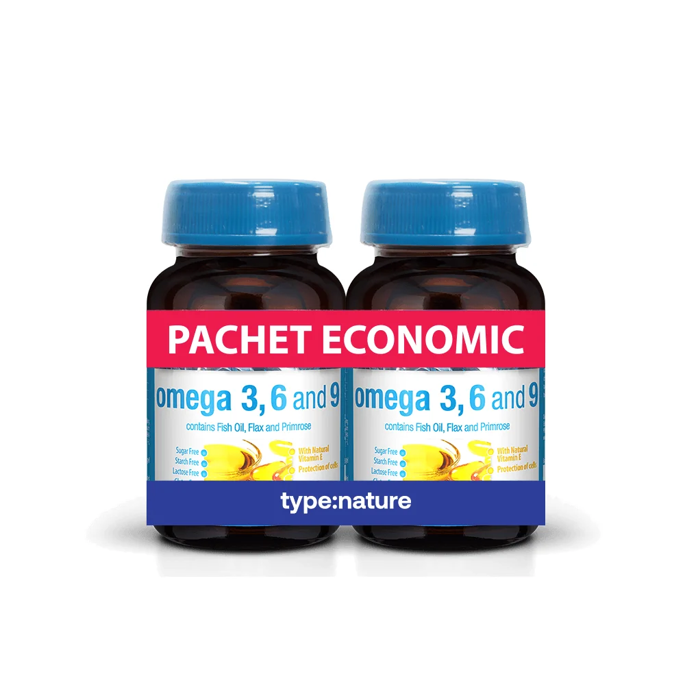 Omega 3 - 6 - 9 pachet economic 60 + 60 capsule gelatinoase