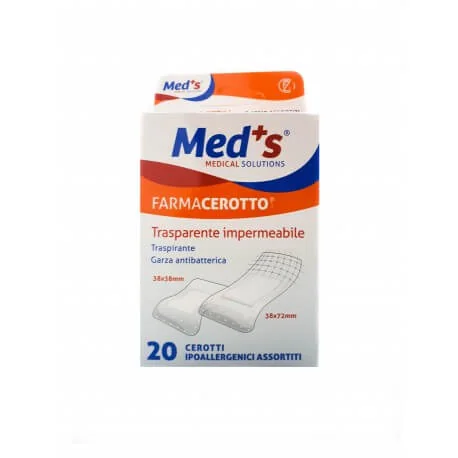 Aseptica Med+S plasturi transparenti impermeabili 20 bucati