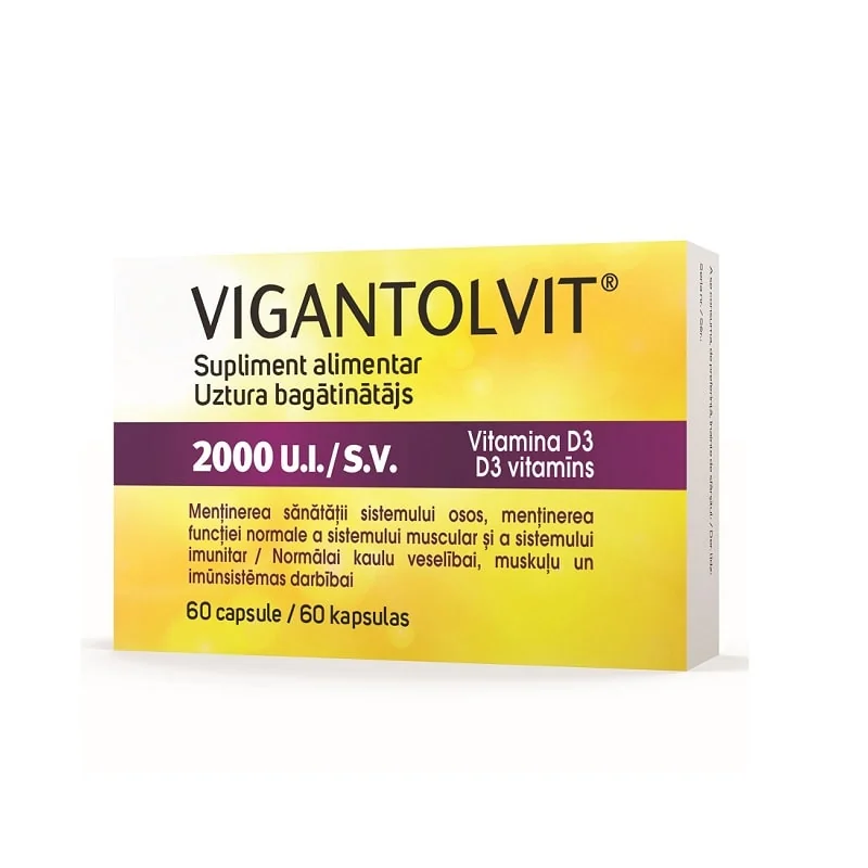 Vigantolvit 2000 U.I./S.V. Vitamina D3 60 capsule