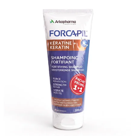 Arkopharma Forcapil Keratine+ sampon fortifiant 200ml x 2 flacoane