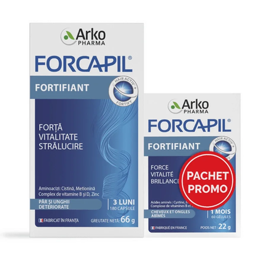 Arkopharma Forcapil Fortifiant  180 caps.. + Forcapil Fortifiant 60 caps. pachet