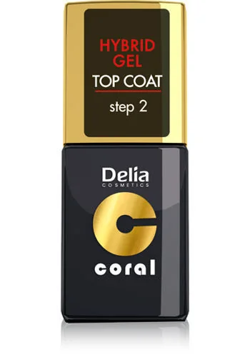 Delia Coral Hybrid Gel Top coat step2 11 ml
