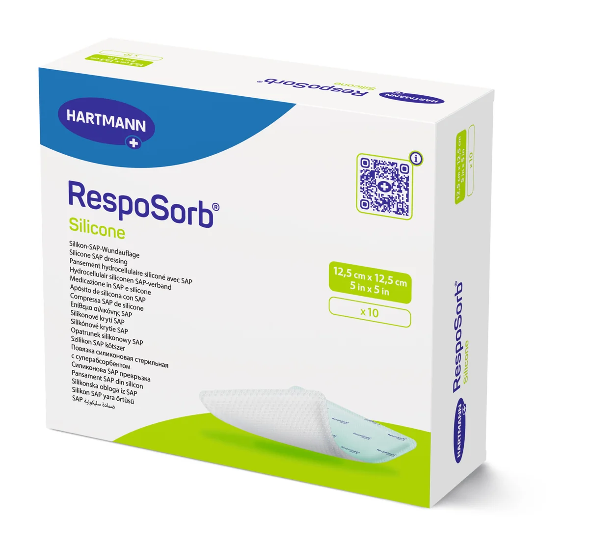 Hartmann Resposorb Silicone pansament 12,5 x 12,5 cm 10 bucati