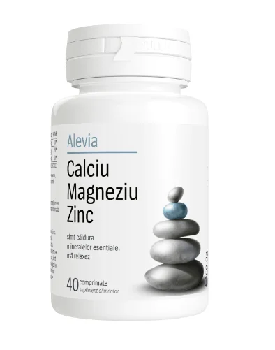 Alevia Calciu Magneziu Zinc 40 comprimate