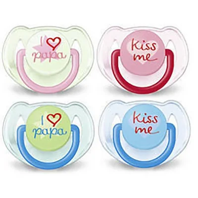 Avent Suzete 0-6 luni design text 2 bucati