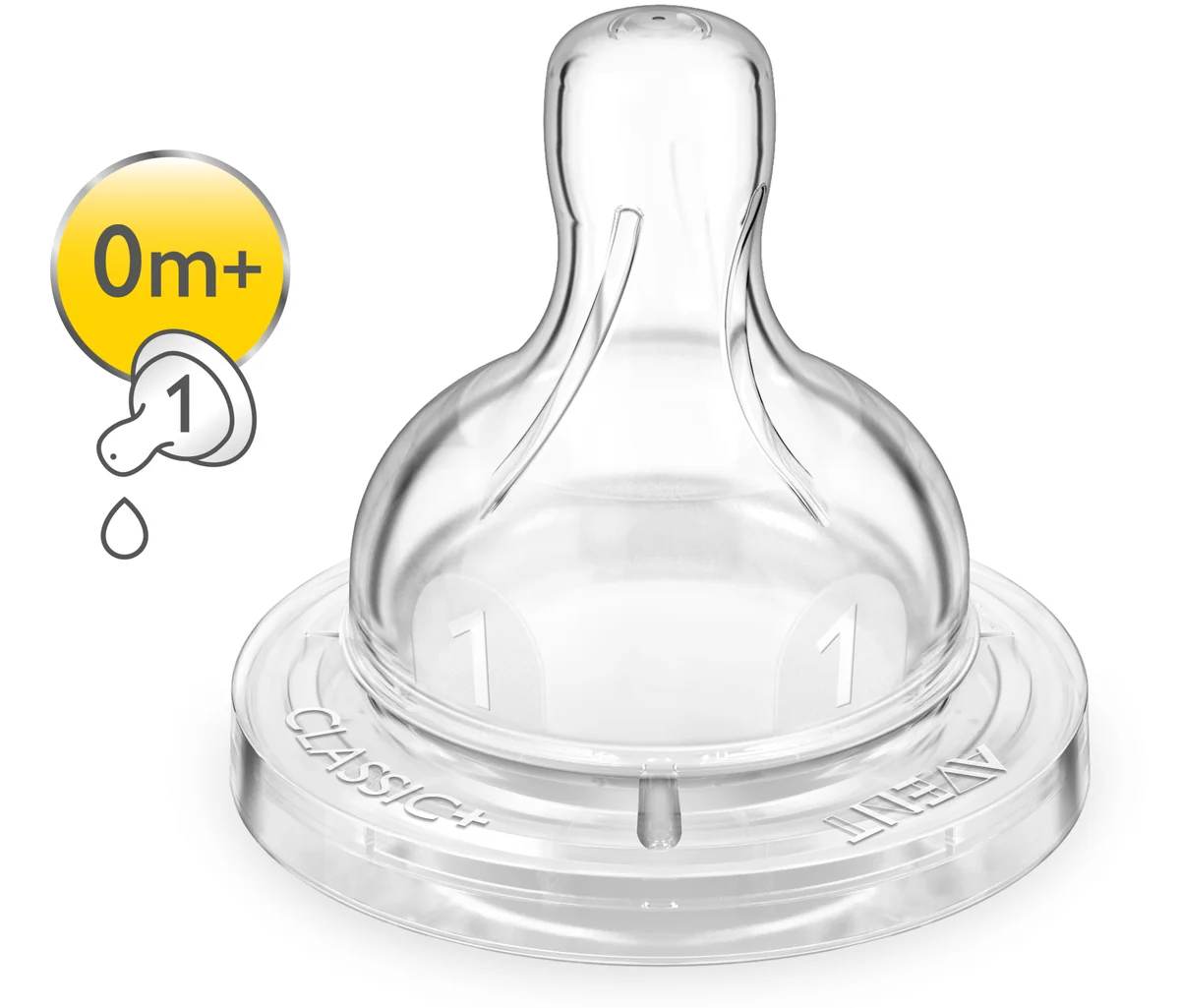 Avent SCF631/27 Tetina 1 orificiu 0+ luni 2 bucati