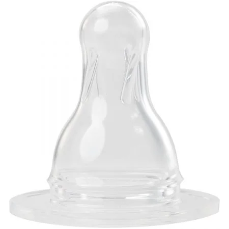 Baby Nova 17303 Tetine silicon rotunde pentru cereale talie uni 0-24 luni 2 bucati