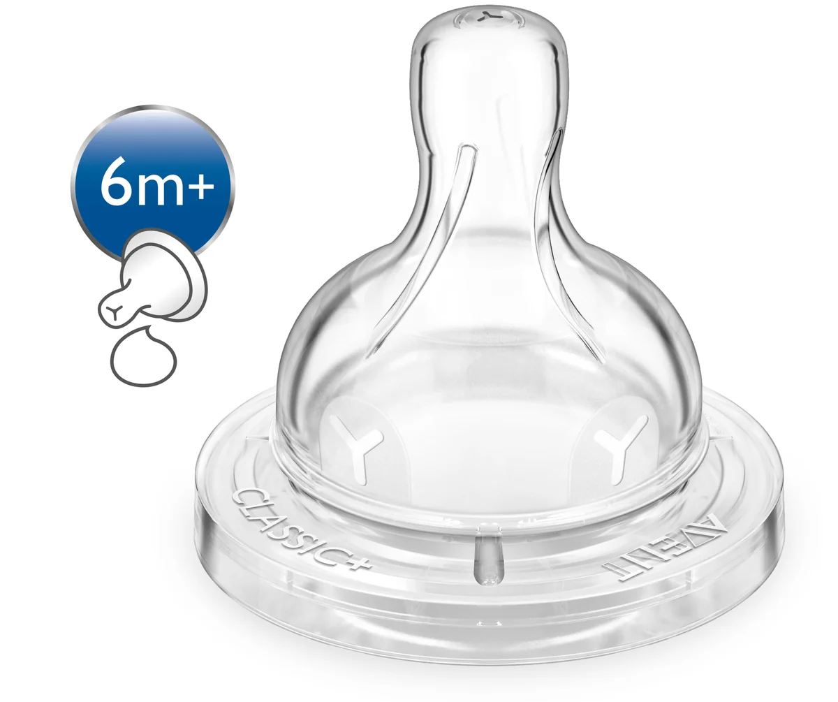 Avent SCF636/27 Tetina Airfelx cu fanta in forma de ''y'' 6+ luni 2 bucati