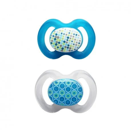 Baby Nova 27230 Suzete simetrice decorate talia 1 0-6 luni 2 bucati