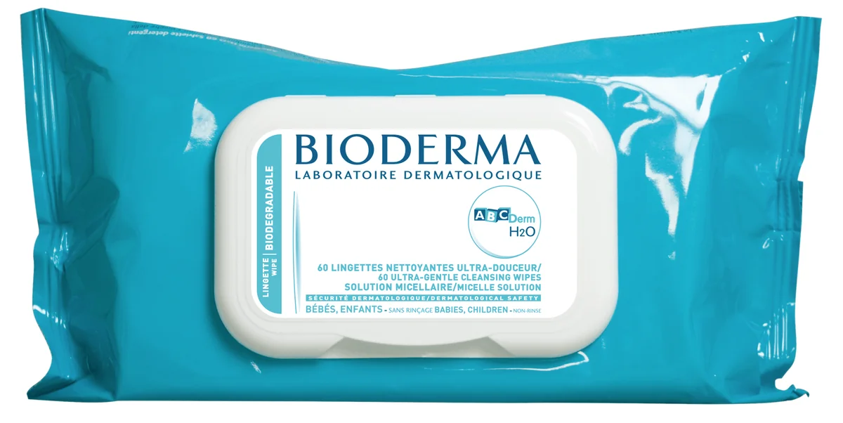 Bioderma Abcderm H2O Servetele umede 60 bucati