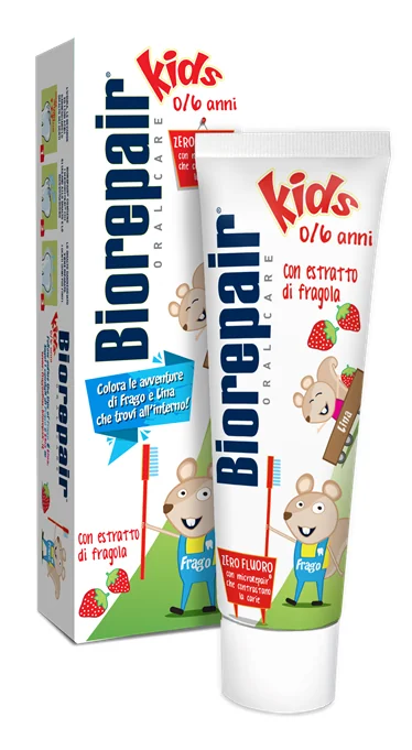 Biorepair Kids Pasta de dinti aroma de capsuni 0-6 ani 50 ml